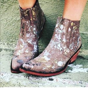 [Liberty Black] Metallic Acid Washed Bootie • 9.5